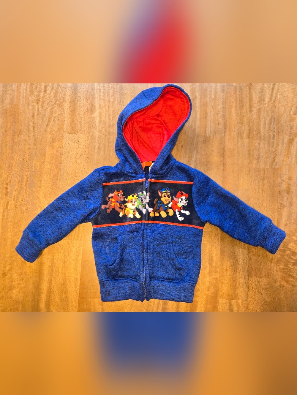 Nickelodeon Blue & Red Paw Patrol Hooded Zip-Up Sweatshirt